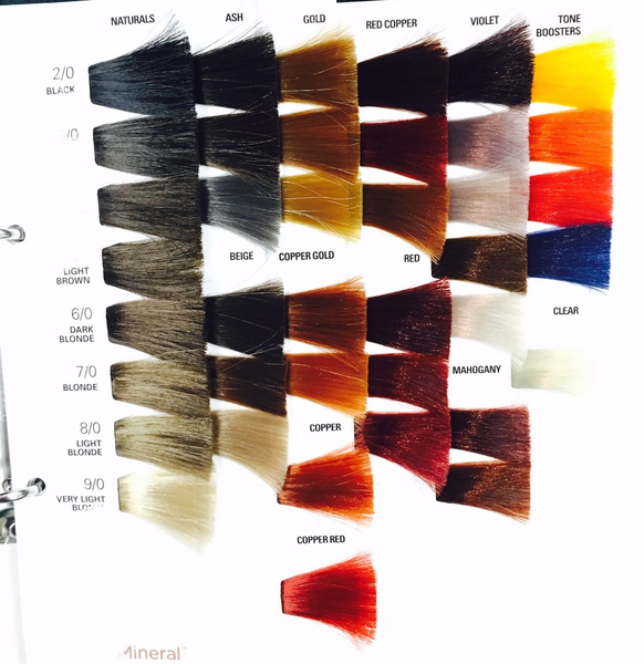 O&M Liquid CCT Color Swatch Chart