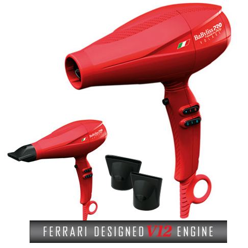 Red outlet hair dryer